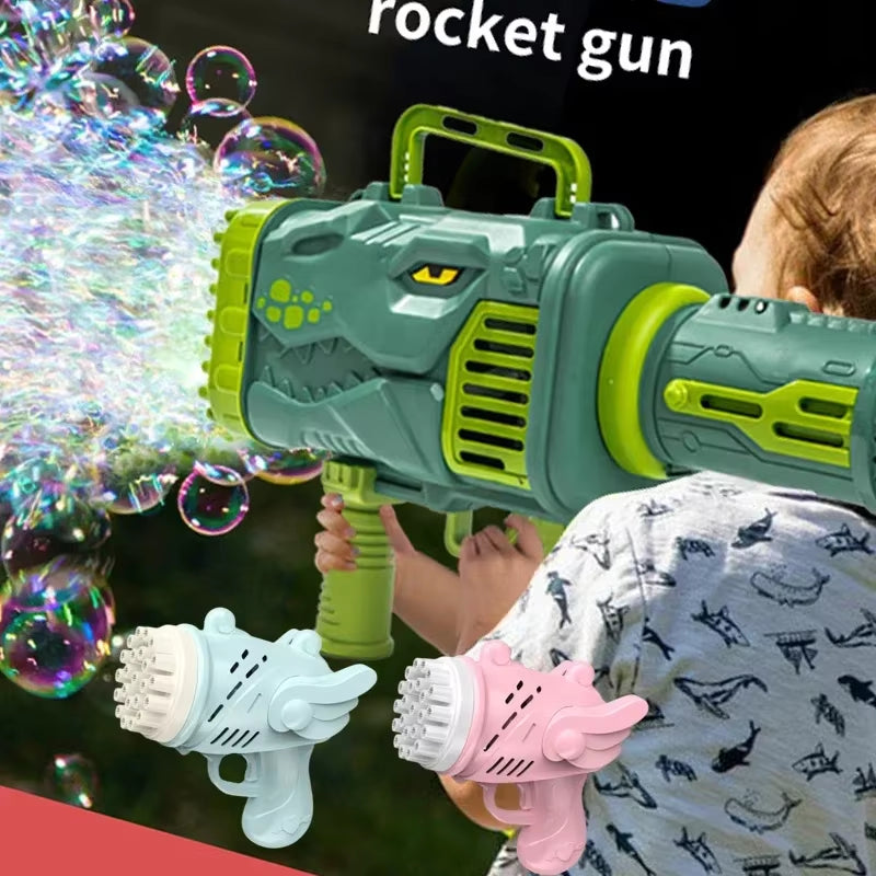 Automatic Outdoor Bubble Machine - No Batteries or Bubble Water Needed - Perfect Kids Toy!