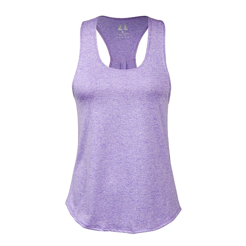 Women's Sleeveless Quick-Dry Yoga and Fitness Top - Breathable Running Sports Shirt