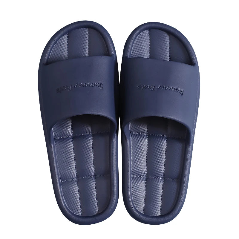 "Cozy Non-Slip Summer Flip Flops for Men, Women, and Kids - Unisex Bathroom Sandals for Home & Hotel"